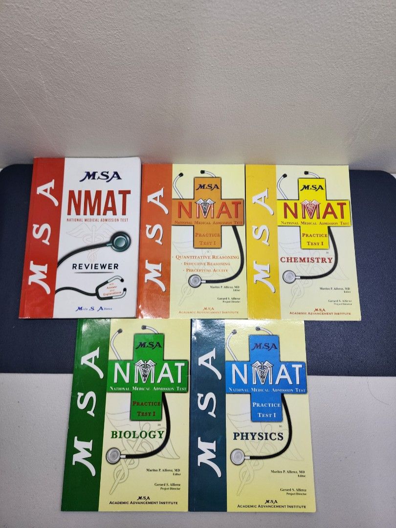 NMAT MSA 2022 Reviewers (Category: Textbooks) located in Manila. Submitted by jhmuy (Listing ID 1350238614, Image 2). Description: Firm price Little to none in terms of writings Edges a bit worn Most notable defects are coffee stains from late night studies 😌 (little to no effect on integrity of pages) Marami na pong naka 90+ NMAT dito may basbas po ito 🤩 MOP: PayPal/Gcash/Maya/BDO/GoTyme/Cash MOD: Meetup/Lalamove/Grab/LBC (Deliveries shouldere