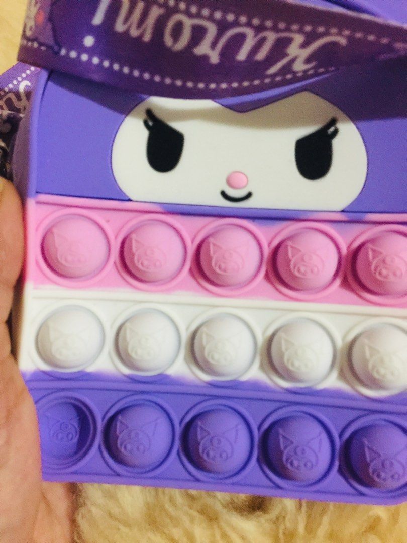 SANRIO Kuromi pop it sling bag (Category: Carriers & Slings) located in Baguio. Submitted by izza_thrifty (Listing ID 1350294956, Image 3). Description: .