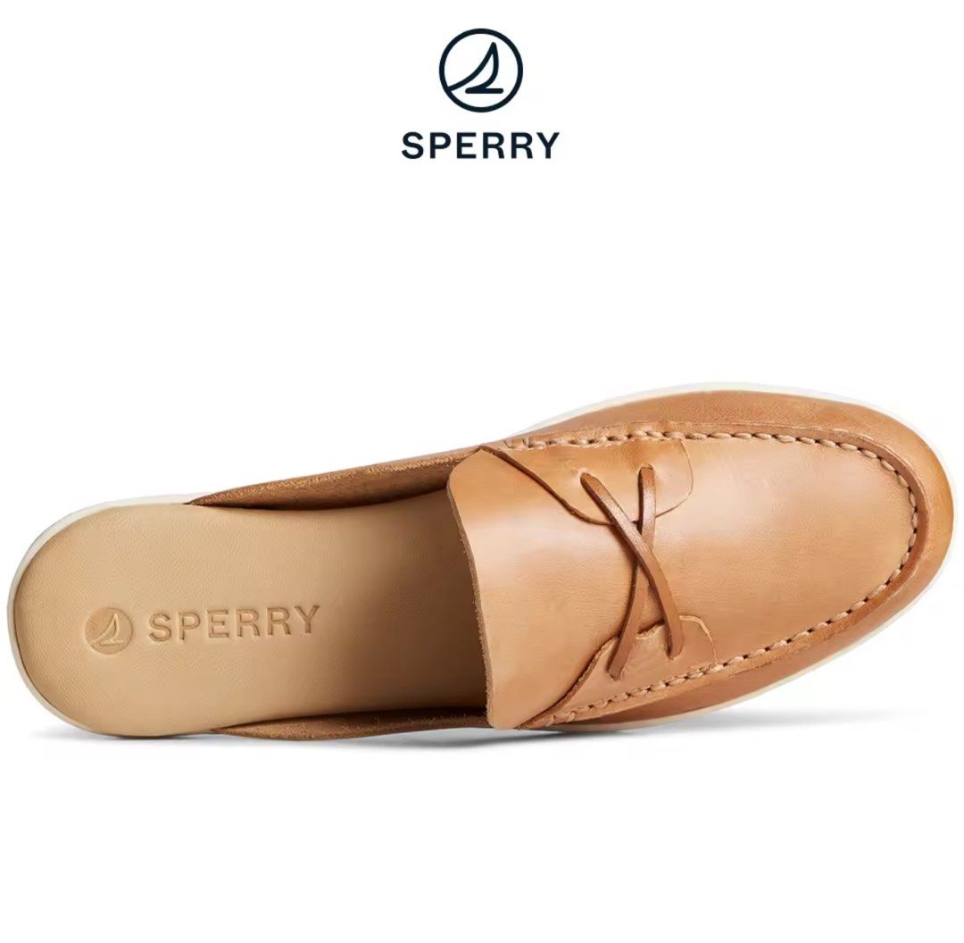 Sperry Mulefish Leather Boat Shoe Tan (Category: Flats & Sandals) located in San Juan City. Submitted by j.a.acct2 (Listing ID 1350345147, Image 2). Description: Retails at 4995.00 Used only twice.