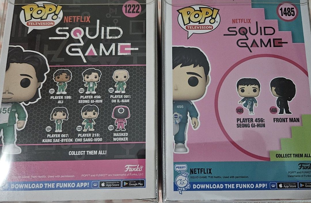 Squid game player 456 (Category: Designer & Blind Box Toys) located in Caloocan City. Submitted by teachermay101 (Listing ID 1350319022, Image 1). Description: squid game funko pop player 456.