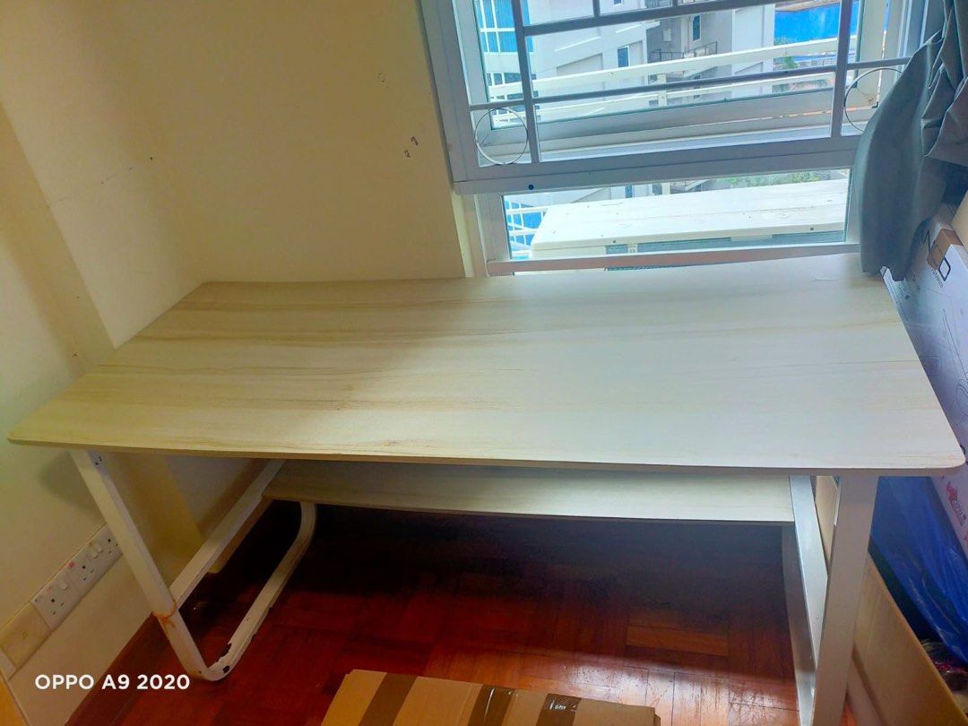 Study Table (Category: Tables & Sets) located in Singapore. Submitted by jayomsai (Listing ID 1350249971, Image 1). Description: Good condition study table - self pick up from Bedok reservoir area Length - 140 cm by 60 by 73.