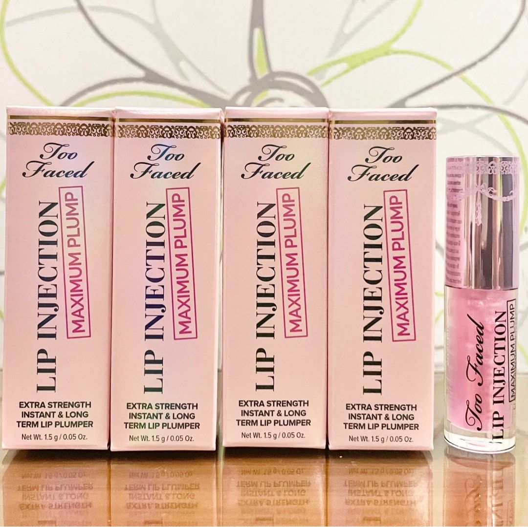 Too faced lip injection maximum plump extra strength long term lip plumper (Category: Makeup) located in Pasig City. Submitted by vanityboutique (Listing ID 1350255244, Image 1). Description: Brand new and authentic Selling low and sold per pc .