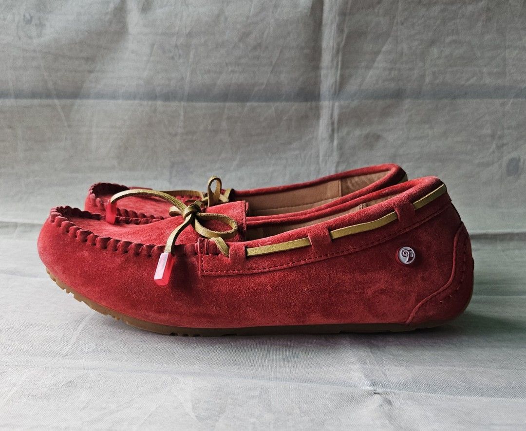 UGG Krista Summer Mocassin (Category: Flats & Sandals) located in Baguio. Submitted by grumpygranny (Listing ID 1350349121, Image 2). Description: women's size 8 (24.5cm) Never worn, just tried -suede material with leather trim -2cm heel -light, soft, warm and extremely comfortable.