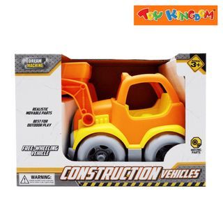 40% off. Toy Kingdom. With Toy Driver Dream Machine Construction Vehicles. Orange and yellow bulldozer truck.