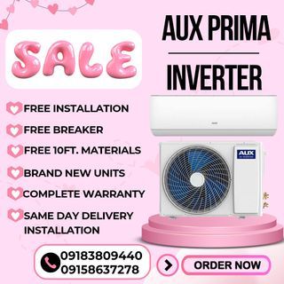 AUX PRIMA INVERTER SPLIT TYPE AIRCON