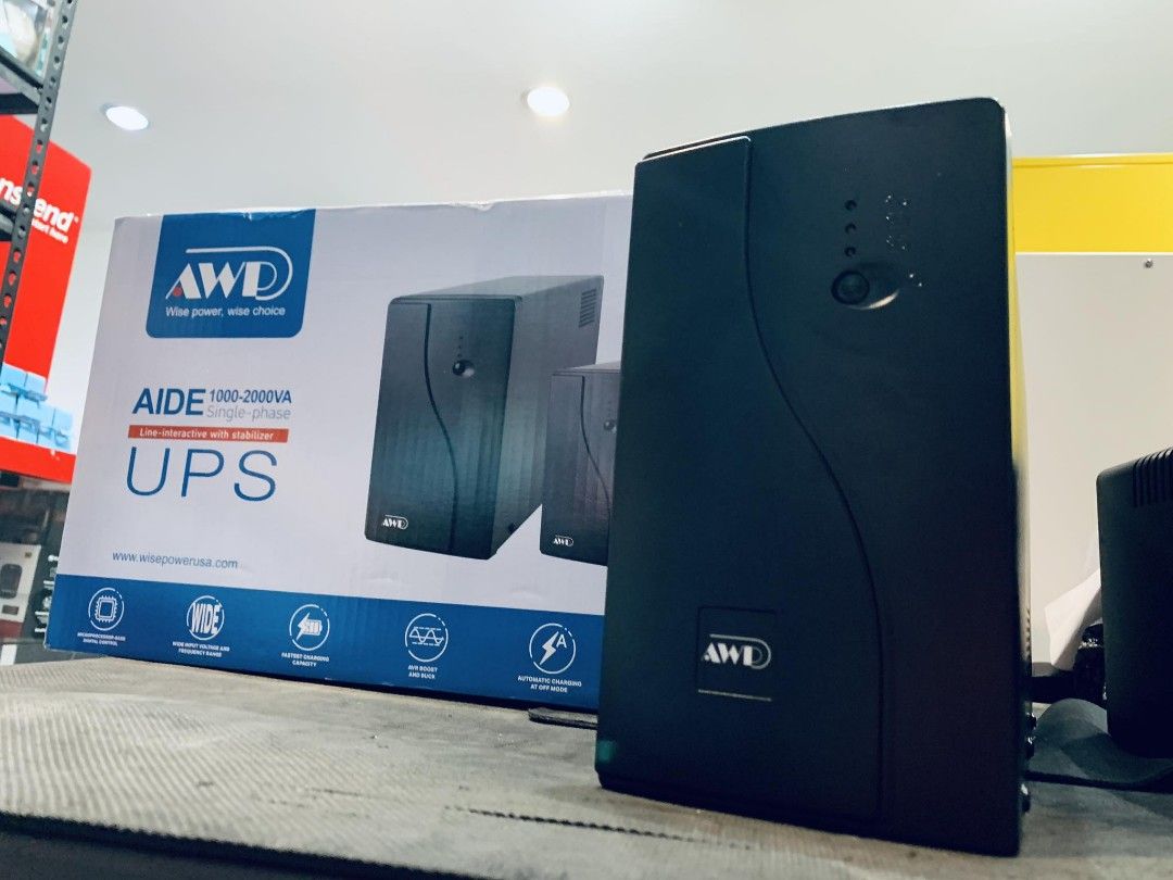 AWP AID2000 2k/VA UPS 2000VA/1200W Computer Server Stand-alone UPS (Category: Computer Parts) located in Makati City. Submitted by slaccessoriesshop (Listing ID 1350403340, Image 2). Description: AWP AID2000 2k/VA UPS 2000VA/1200W Computer Server Stand-alone UPS 💥 ELECTRONICS, COMPUTER ACCESSORIES AND APPLIANCES 💥 All Items - Original / Brand New / Sealed We issue SALES INVOICE With WARRANTY RECEIPT With TECHNICAL SUPPORT Accepting BULK ORDERS 