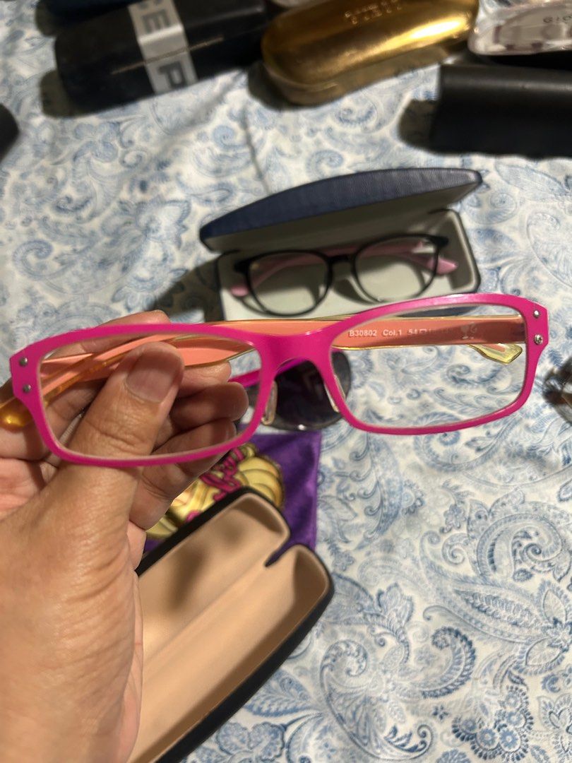 Barbie Eyeglasses and Sunglasses (Category: Sunglasses & Eyewear) located in Pasig City. Submitted by gracious2021 (Listing ID 1350517936, Image 1). Description: 2 eyeglasses for girls: Barbie + Another branded eyeglasses from Ideal Vision + Free Barbie Sunglasses like new (used twice only).