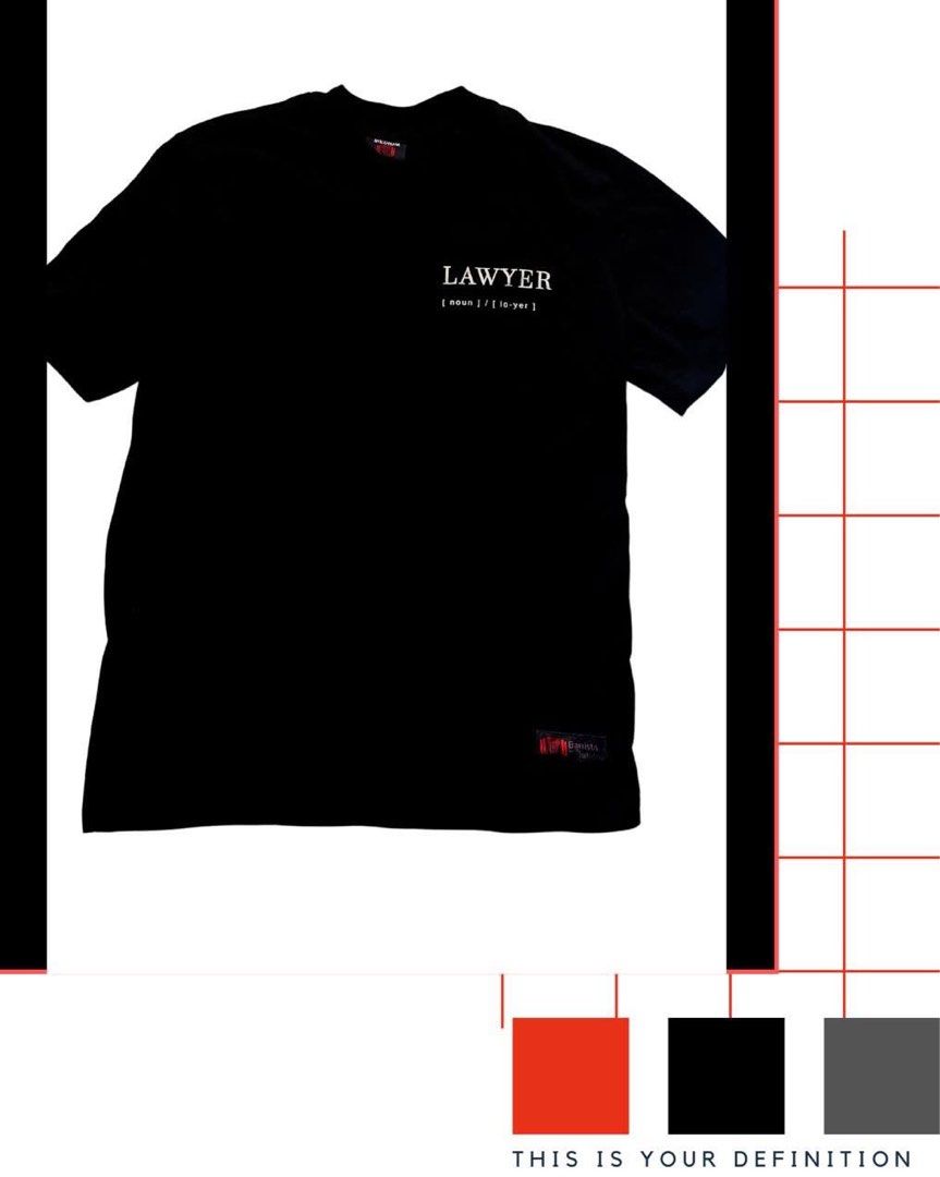 Barrista Solutions - Lawyer Shirt (Black) (Category: Tshirts & Polo Shirts ) located in Pasig City. Submitted by thejoyceofdecluttering (Listing ID 1350394705, Image 1). Description: Barrista Solutions shirts for sale! Law Student (White) Available sizes: S - 1 pc M - 5 pcs XL - 1 pc.