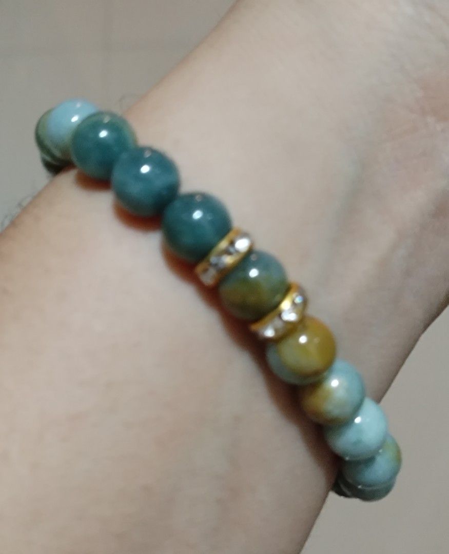 Burma jadeite with yellow jadeite mix (Category: Bracelets) located in Quezon City. Submitted by themissingpiecesarehere (Listing ID 1350507670, Image 1). Description: .