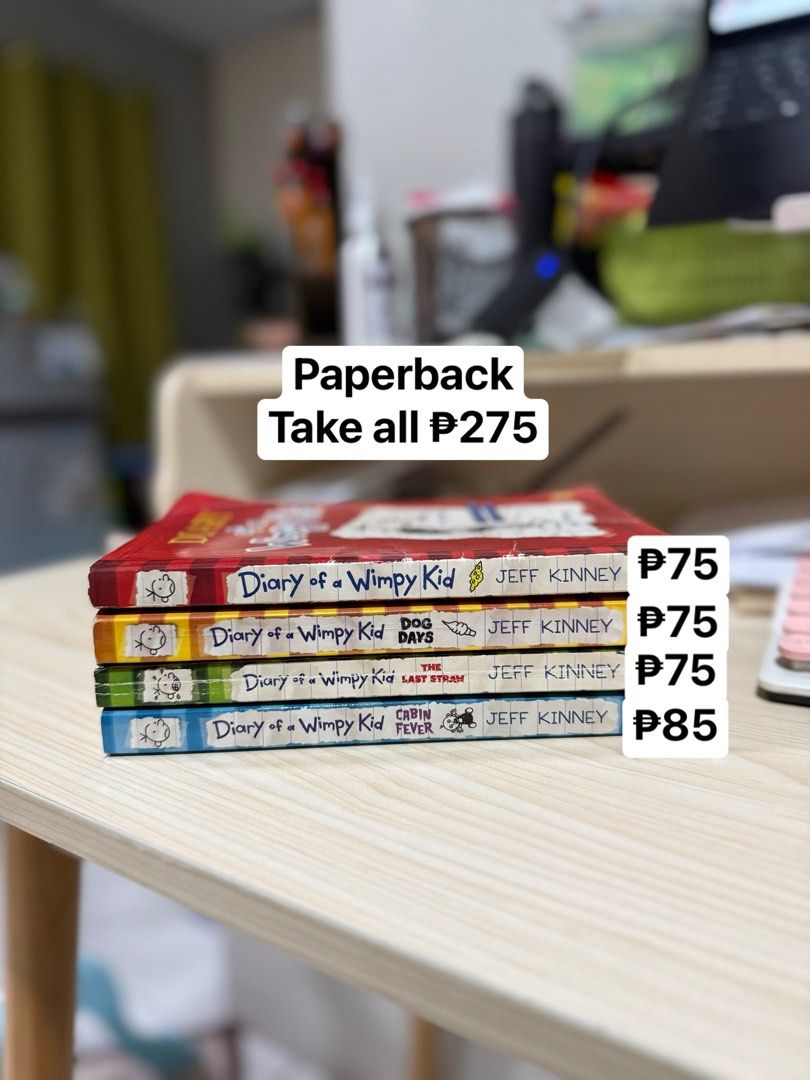 Diary of A Wimpy Kid (Category: Children's Books) located in Manila. Submitted by clothingbasket1101 (Listing ID 1350485561, Image 2). Description: Individual prices available on the next photo.