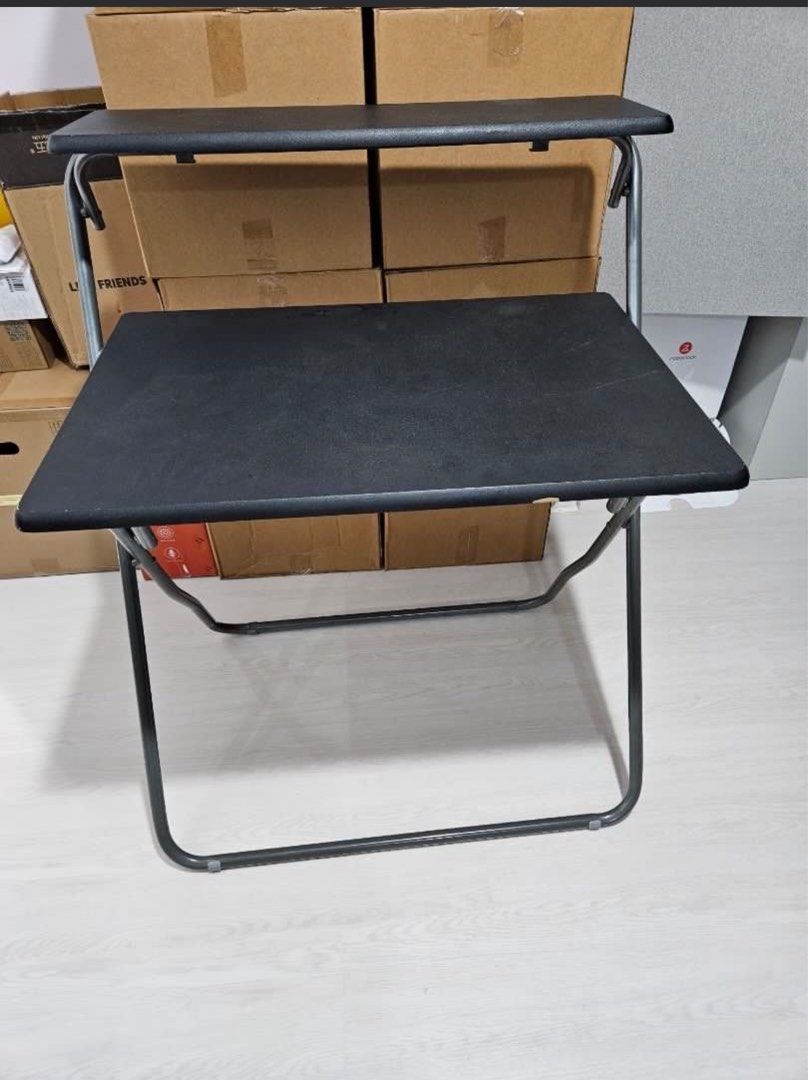 Foldable 2 Level table, Computer Monitor stand, Furniture & Home Living ...