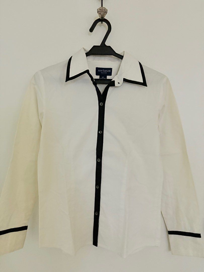 Ladies Work Wear (Category: Blouses) located in Mandaluyong City. Submitted by itisntso (Listing ID 1350461761, Image 1). Description: Ann Taylor Ladies white blouse Petite Size: S fitted.