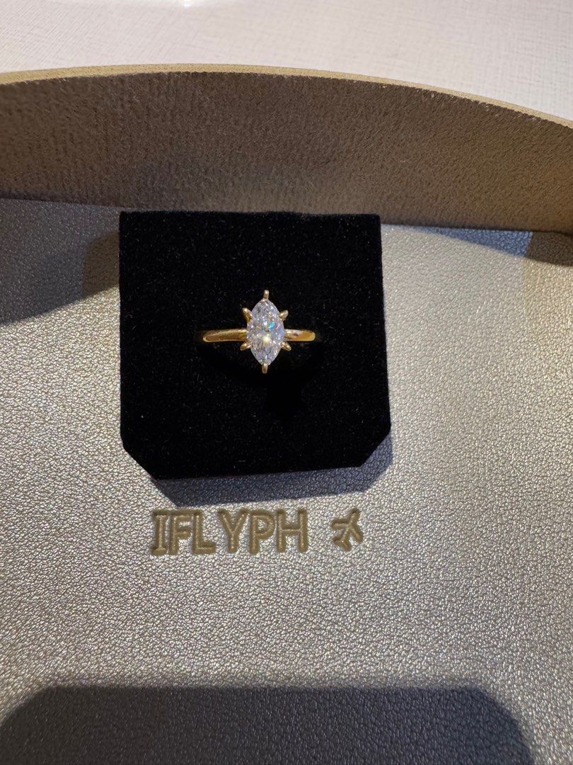 Marquise diamond ring 1ct w/IGI cert in 18K solid gold (Category: Rings) located in Pasay City. Submitted by iflyph (Listing ID 1350520838, Image 3). Description: Size 7 Marquise diamond ring 1ct VS1 - D w/IGI cert in 18K solid gold Hand made Pre order for different cut of diamond Made by my personal gold smith .