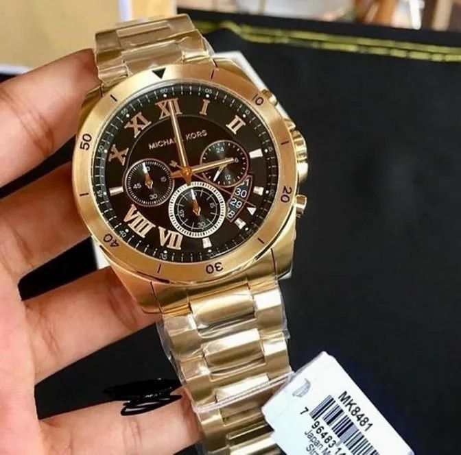 Michael Kors MK8481 Brecken Multifunction Chronograph in Gold Rotating ...
