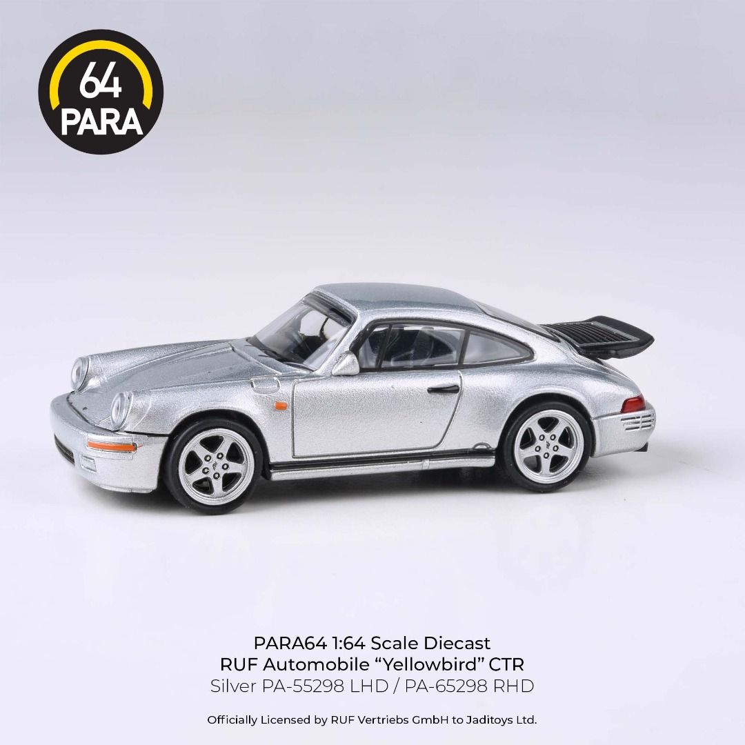 Miniature Porsche 911 RUF CTR 1987 - Échelle 1/64, Couleur Verte, Collection Para64