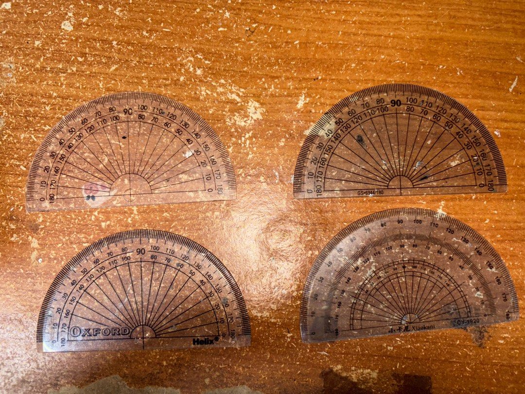 Protractor (Category: Stationery & School Supplies) located in Singapore. Submitted by kiraa6321423458 (Listing ID 1350487603, Image 1). Description: 1 for $0.50 all for $1.50 .