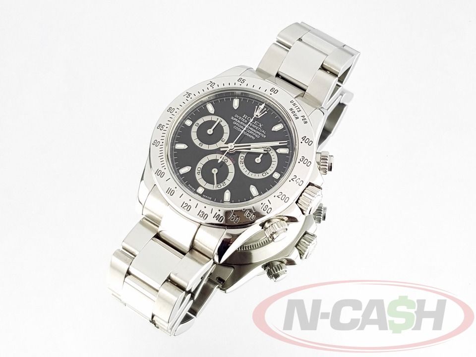 Rolex Daytona Steel Pre-Ceramic (Category: Luxury Watches) located in Quezon City. Submitted by luxury_by_n-cash (Listing ID 1350413217, Image 2). Description: N-Cash Pawnshop "Instant Cash for Bags, Watches, Cars, and Electronics" https://www.ncash-pawnshop-philippines.com/ Rolex Daytona Steel Pre-Ceramic Ref. 116520 2005 Philippines AD 9.5 out of 10. Like new Complete retail package PHP 1,088,000 For more details and photos visit: https://www.n