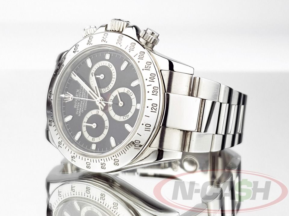 Rolex Daytona Steel Pre-Ceramic (Category: Luxury Watches) located in Quezon City. Submitted by luxury_by_n-cash (Listing ID 1350413217, Image 3). Description: N-Cash Pawnshop "Instant Cash for Bags, Watches, Cars, and Electronics" https://www.ncash-pawnshop-philippines.com/ Rolex Daytona Steel Pre-Ceramic Ref. 116520 2005 Philippines AD 9.5 out of 10. Like new Complete retail package PHP 1,088,000 For more details and photos visit: https://www.n