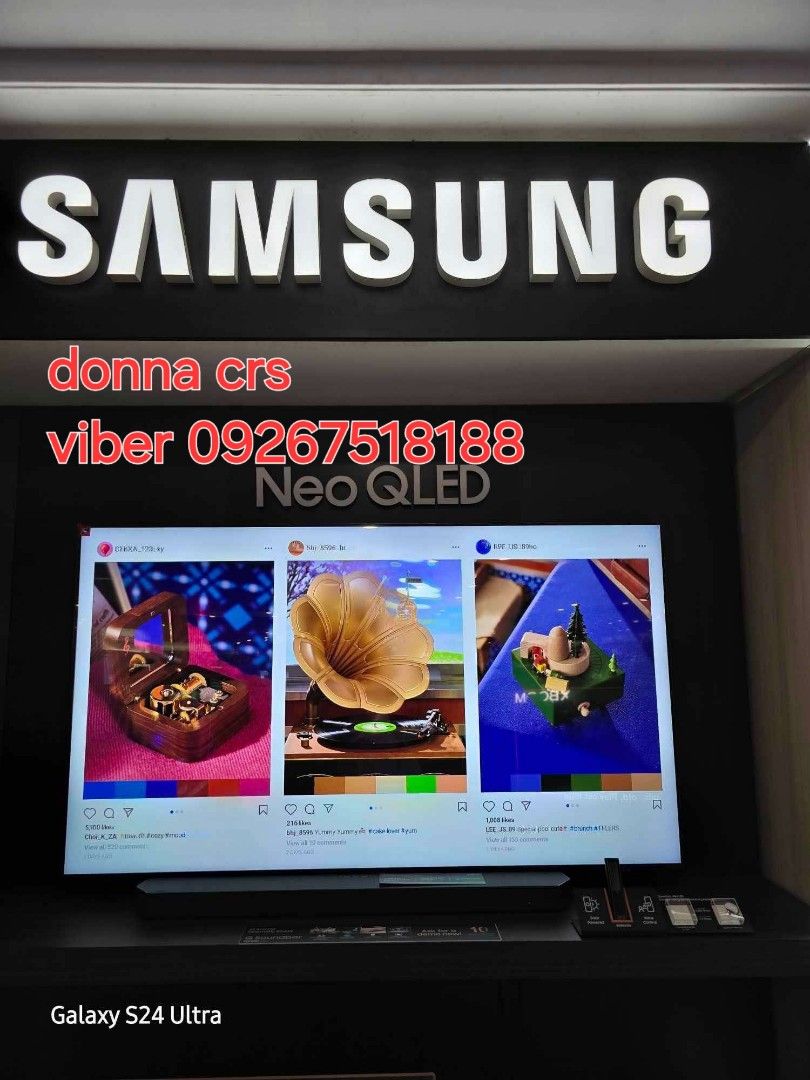 Samsung neo qled 8k smart tv (Category: TV) located in Quezon City. Submitted by daligcon19 (Listing ID 1350411998, Image 2). Description: ❄️ SAMSUNG NEO QLED 8K SMART TV NEO QLED 4K Q87D SERIES Q90D Q90C free samsung soundbar ❄️ NEO QLED 8K Q800D Q900D SERIES QA65Q800D - 168,000 free hwq800d samsung soundbar QA75Q800D - 190,800 free hwq930d samsung soundbar QA85Q900D - 321,700 free hwq990d samsung soundbar NEO QLED 4K Q87D SERIES QA55QN87D - 80,