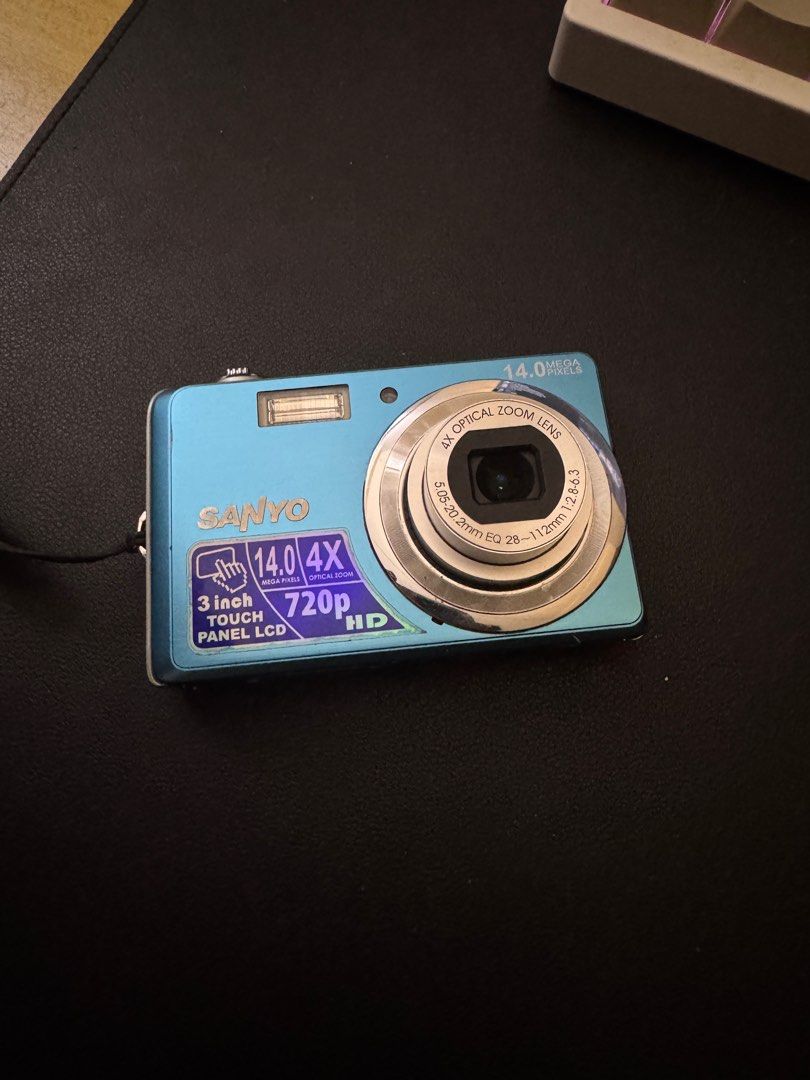 Sanyo Digital Camera (Category: Cameras) located in Santa Rosa. Submitted by eksxeks (Listing ID 1350487414, Image 2). Description: Sanyo Digital Camera Model: E1500TP - 3 Inch Touch Panel LCD - 720p HD - 14 Megapixels - 4X Optical Zoom No box, unit and charging cable only. Price is Negotiable. Thanks! .