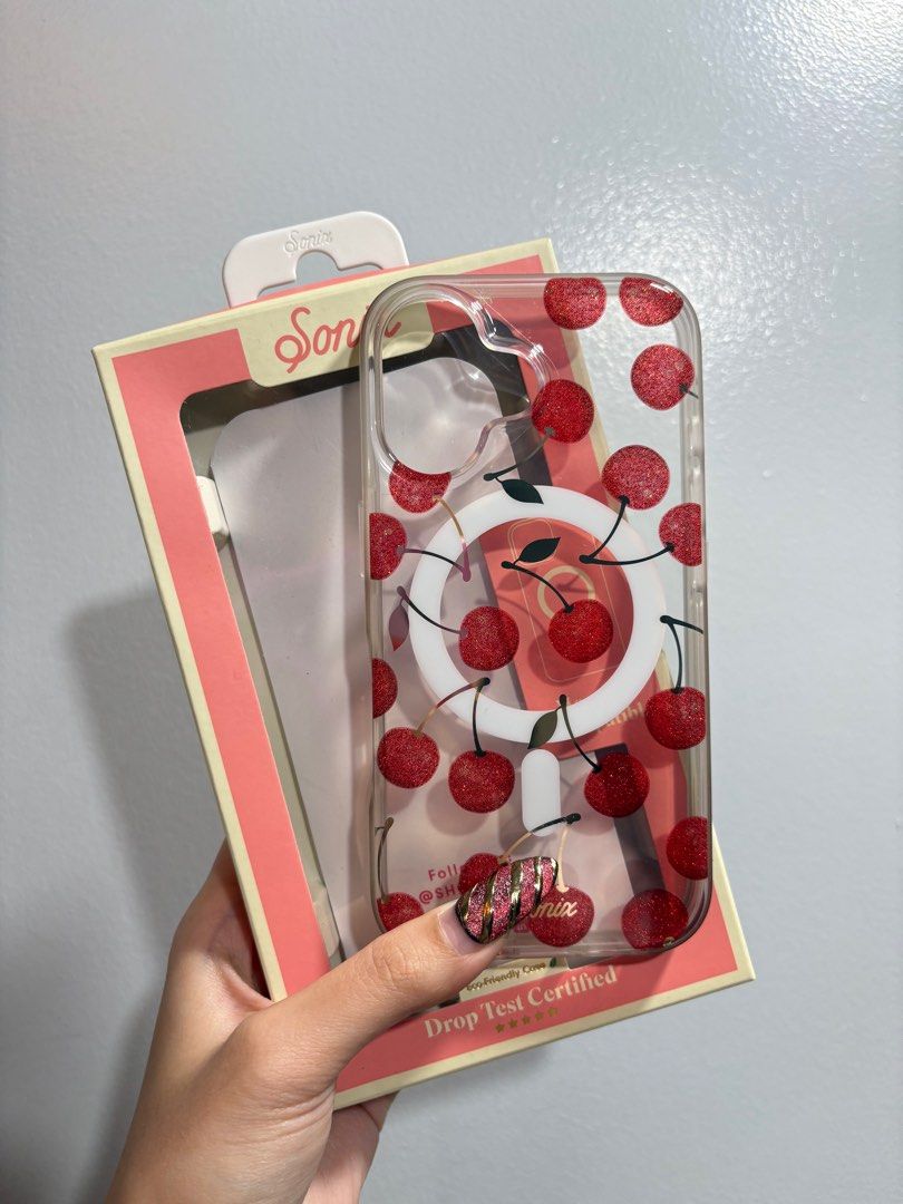 Sonix Cherry On Top Magsafe Case for iPhone 16 (Category: Cases & Sleeves) located in Taguig. Submitted by chumi.sells (Listing ID 1350468817, Image 1). Description: - good as new! used for 2 days only 😊 - with hydrogel film since day 1 - 100% authentic from target california! - bought it for $39.99 + $3.8 tax = $43.79 (around ₱2570 converted price) - impulsive buy during my xmas vacation in the us a few weeks ago 😭 - not available here in the 