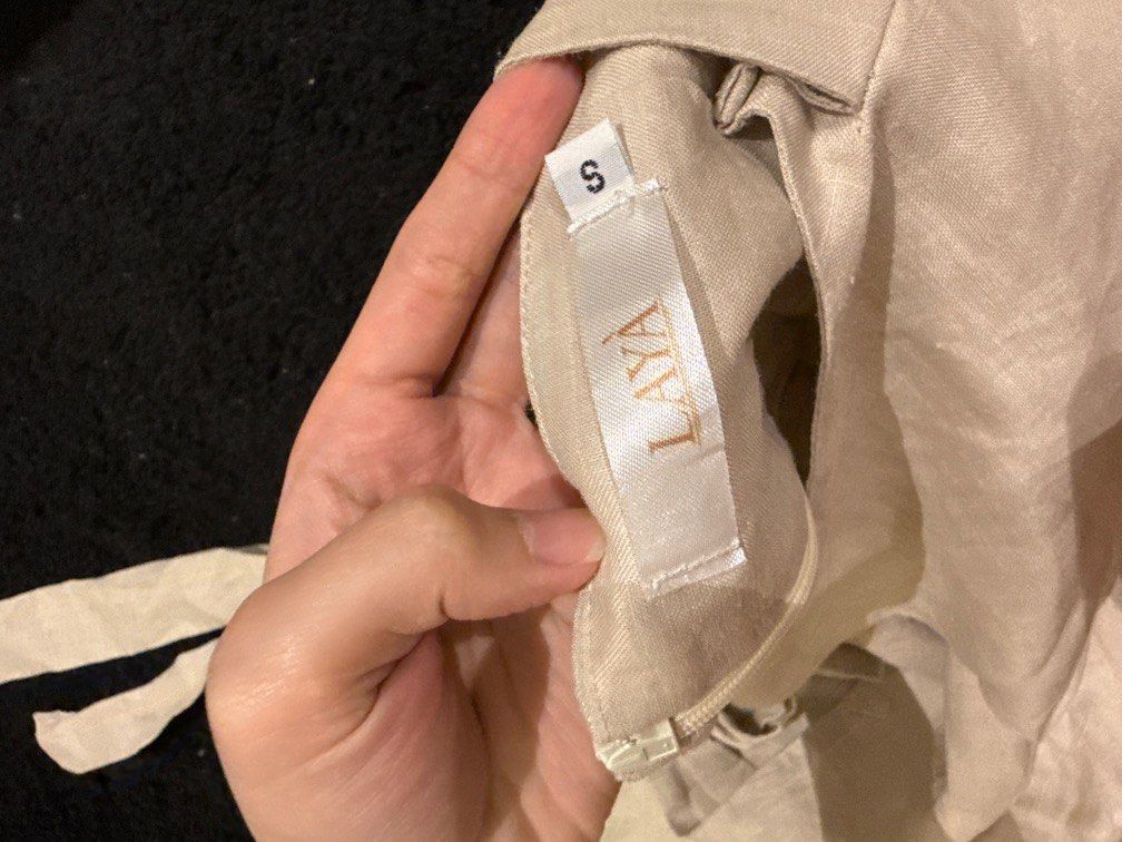 WEAR LAYA Linen Jumpsuit (Category: Jumpsuits) located in Quezon City. Submitted by snoopywardrobe (Listing ID 1350505681, Image 3). Description: Altered but can be removed :).