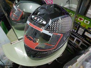 Black Matte Flip Up Modular Pista Tail Lip Fin Full Face Motorcycle ...