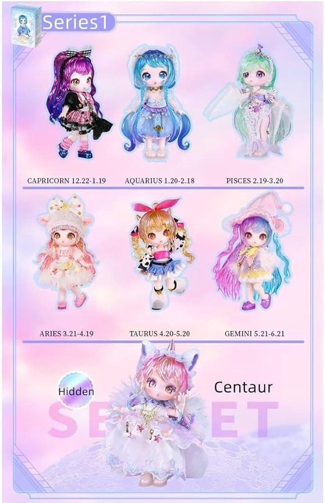 Zodiac BJD Maytree Doll series 1 with box + card, Hobbies & Toys, Toys ...