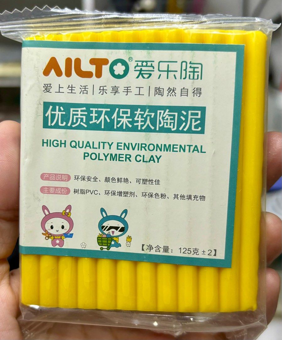 125g 250g ailto polymer clays (Category: Craft Supplies & Tools) located in San Pedro. Submitted by kathrineadalia (Listing ID 1345351291, Image 3). Description: Ailto Polymer Clay available 125g and 250g Message me po sa need nyong stocks loc: san pedro laguna Lalamove and pick up pwede. 👍.