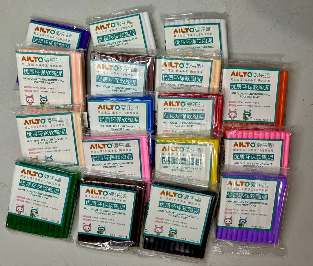 125g 250g ailto polymer clays (Category: Craft Supplies & Tools) located in San Pedro. Submitted by kathrineadalia (Listing ID 1345351291, Image 1). Description: Ailto Polymer Clay available 125g and 250g Message me po sa need nyong stocks loc: san pedro laguna Lalamove and pick up pwede. 👍.
