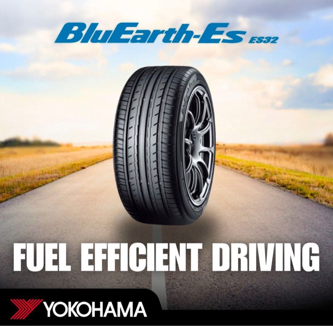 2pcs) 225/55/18 Yokohama BluEarth (Japan 🇯🇵), Car Accessories, Tyres &  Rims on Carousell