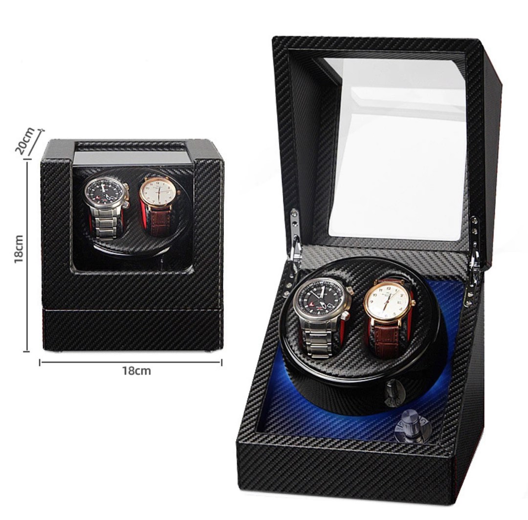 2 Watch storage box with LED lights, Luxury, Watches on Carousell