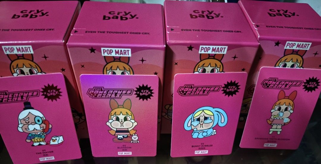 AUTHENTIC POPMART POWERPUFF CRYBABY SERIES (Category: Designer & Blind Box Toys) located in Cebu City. Submitted by wonwoah (Listing ID 1345468879, Image 1). Description: - JUST BOUGHT FROM FULLY BOOKED - SEALED PACKAGING (JUST OPENED BOX TO CHECK) CAN TRADE TO BUTTERCUP (BUNNY OR SLEEPY) ❌SOLD❌ -BUNNY BUBBLES -REGULAR BLOSSOM - TOOTHBRUSH BLOSSOM RFS: DID NOT GET PRIO DISCOUNT FOR SET BUNDLE MOD: J&T MOP: GCASH DM FOR MORE INQUIRES🤍.