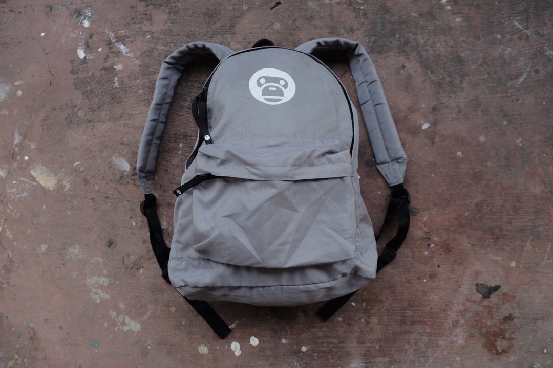 Bape baby milo backpack (Category: Backpacks) located in Cainta. Submitted by plus.eighty.one (Listing ID 1345314730, Image 1). Description: A bathing ape Nylon backpack Condition : 9/10 light signs of usage P 1500 + sf.