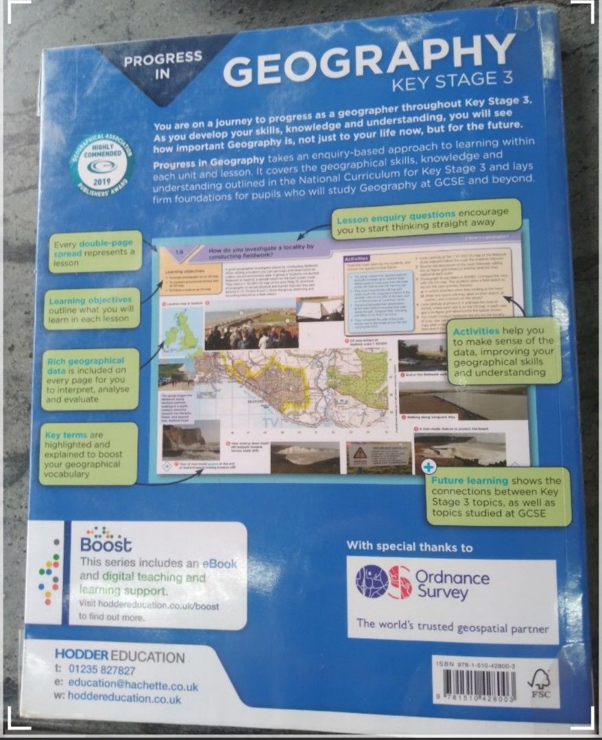 [LIGHTLY USED] Progress in Geography - Key Stage 3 (IGCSE Year 8 & 9 ...
