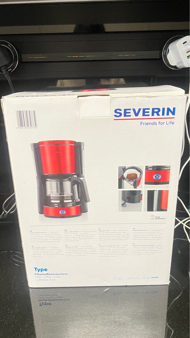 Coffee maker-Severin (Category: Coffee Machines & Makers) located in Singapore. Submitted by jacelph (Listing ID 1345309539, Image 1). Description: Get it from Licky Drew, it’s brand new..
