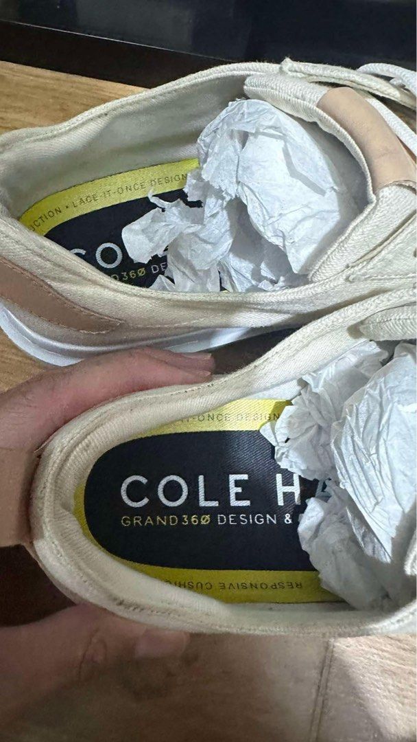 Cole Haan ivory Sneakers (Category: Sneakers) located in Taguig. Submitted by amara2021 (Listing ID 1345439878, Image 2). Description: Cole Haan White Sneakers.