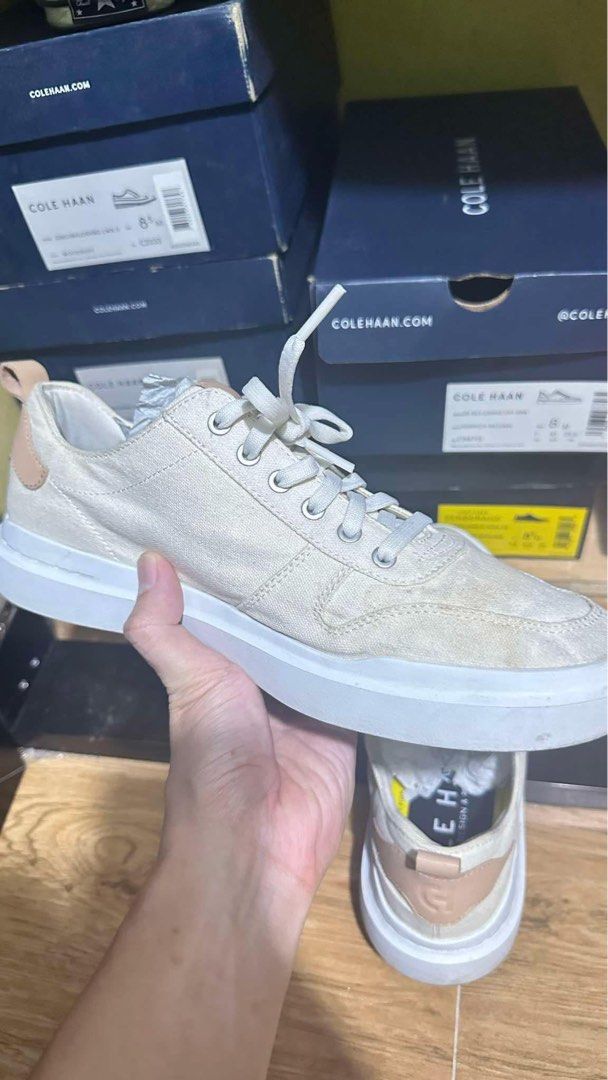 Cole Haan ivory Sneakers (Category: Sneakers) located in Taguig. Submitted by amara2021 (Listing ID 1345439878, Image 3). Description: Cole Haan White Sneakers.