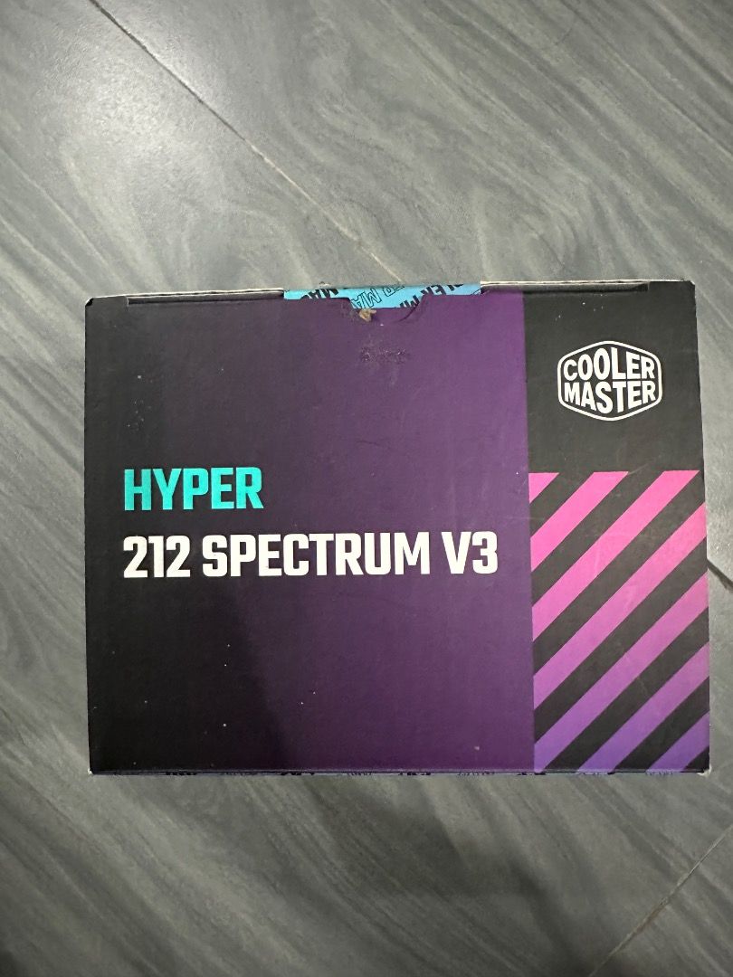 Cooler Master Hyper 212 Spectrum V3 (Category: Computer Parts) located in Valenzuela. Submitted by lancedean64964 (Listing ID 1345412984, Image 3). Description: Brand: Cooler Master CPU Socket: AMD: AM5 / AM4 Intel: LGA / 1700 / 1200 Exterior Color: Silver Dimensions (L x W x H) 124 x 73 x 152 mm RGB: Included Opened but not used Thermal paste excluded Loc: Valenzuela City.
