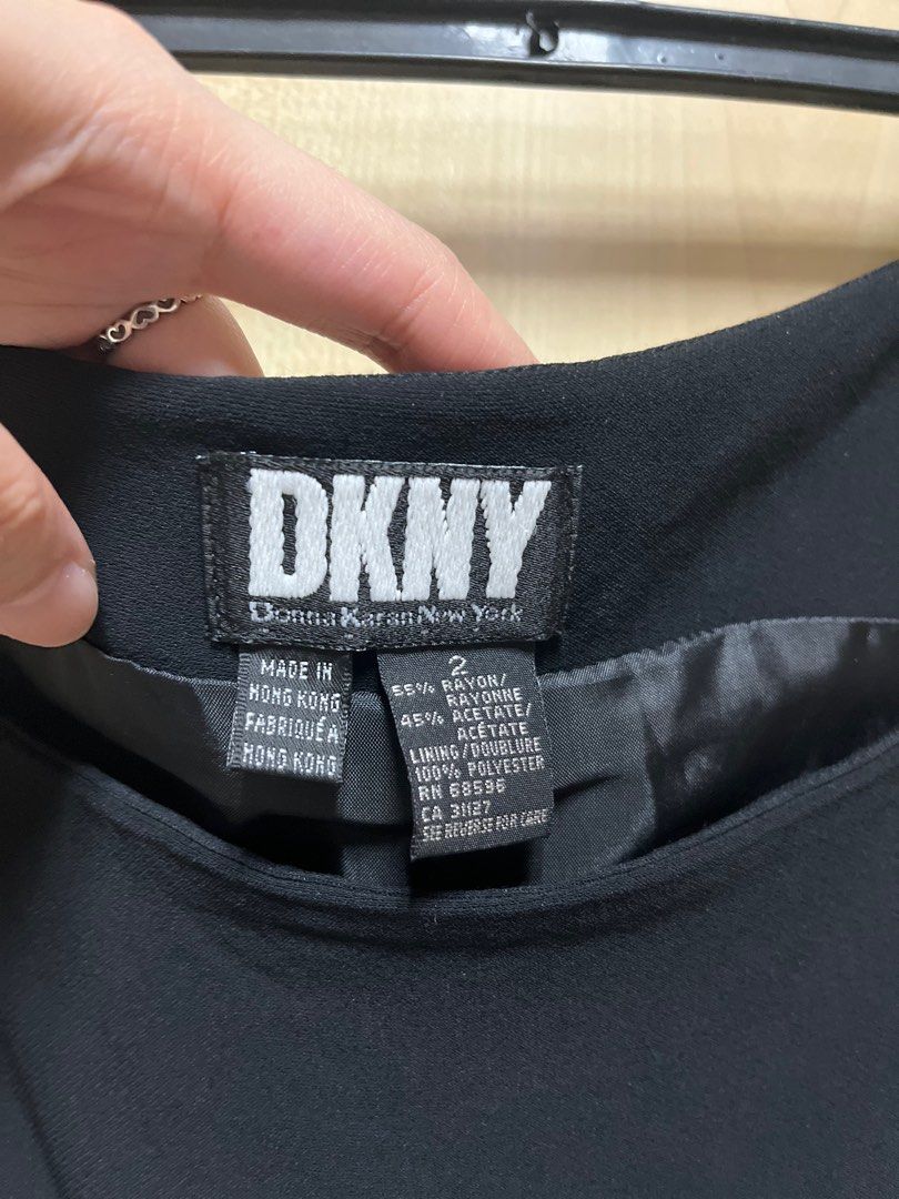 DKNY little black dress (Category: Dresses) located in Quezon City. Submitted by mechanicalprincess (Listing ID 1345387171, Image 3). Description: DKNY black dress Size 2 Fits xs-s Worn 2x Hardwares are all good Ykk zipper Overall very good condition .
