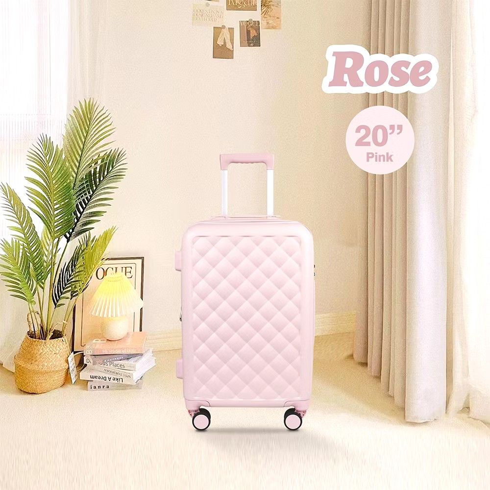 Expandable 20-inch luggage (Category: Luggage) located in Pasay City. Submitted by declutter_j (Listing ID 1345353700, Image 1). Description: Expandable 20-inch luggage from Rosé series of T.Partner Used once only. Comes with transparent luggage cover and the wheels cover. No issues. RFS: Need funds 35 cm x 25-28 cm x 55.5 cm 3.2 kg Aluminum bow adjustable for 2-3 levels Available unless marked reserved or sold..