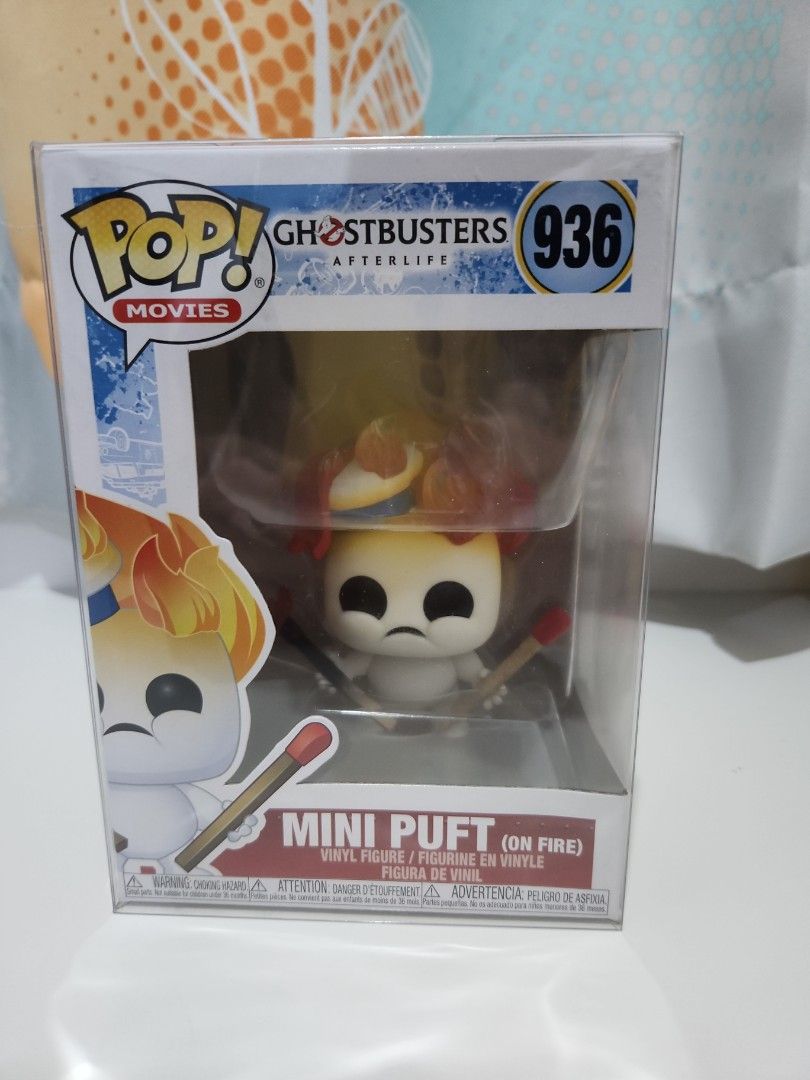 Funko Pop! Ghostbusters Afterlife – Mini Puft On Fire With Matches, 9.5 Cm Vinylfigur Inkl. Box-Schutzcase