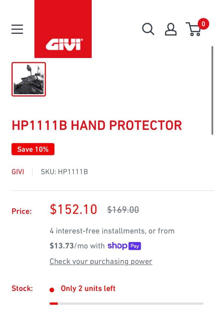 Handle guard - negotiable, pm ur offer (Category: Motorcycle Accessories) located in Singapore. Submitted by lllearner (Listing ID 1345435328, Image 2). Description: Hp 1111 givi NC750X 2016-2020 Comes with the necessary screws and fittings. We do not provide installation services- please approach your usual mechanic to assist.