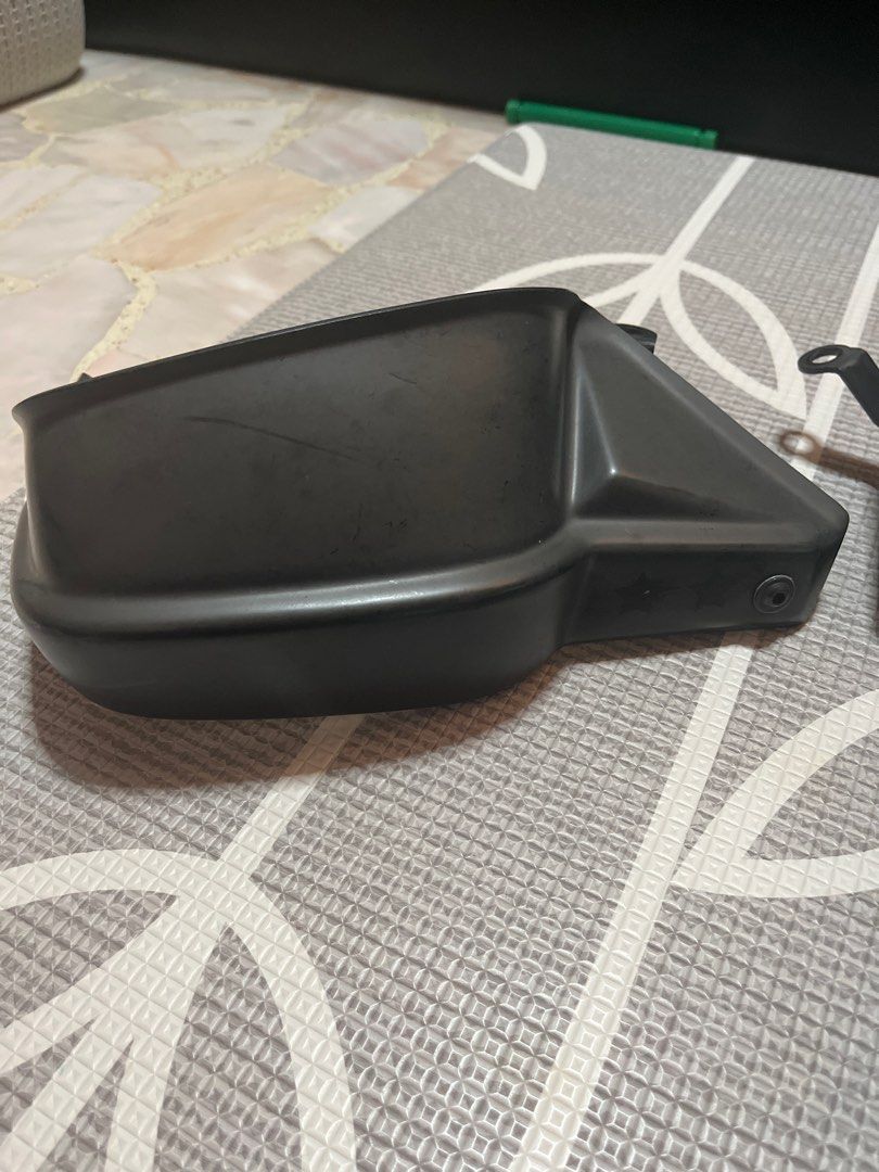 Handle guard - negotiable, pm ur offer (Category: Motorcycle Accessories) located in Singapore. Submitted by lllearner (Listing ID 1345435328, Image 3). Description: Hp 1111 givi NC750X 2016-2020 Comes with the necessary screws and fittings. We do not provide installation services- please approach your usual mechanic to assist.