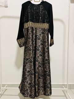 100+ Black gold dress For Sale | Muslimah Fashion | Carousell Malaysia