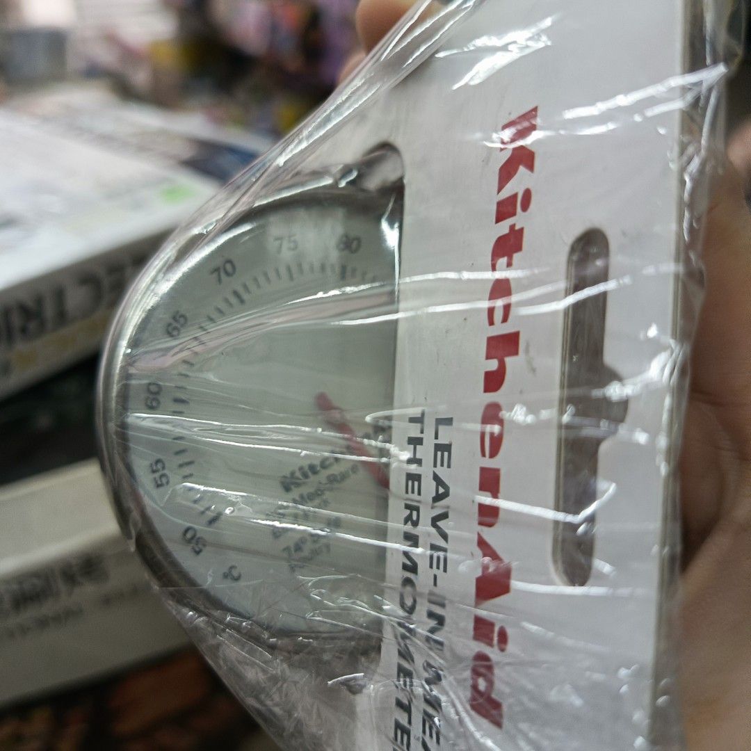 KitchenAid Leave-In Meat Thermometer (Category: Other Kitchen Appliances) located in Rizal. Submitted by TheSweetSpotShoppe (Listing ID 1345325864, Image 2). Description: • Oven Safe tempered glass lens • Durable stainless steel construction • Magnified lens provides quick, easy temperature read.