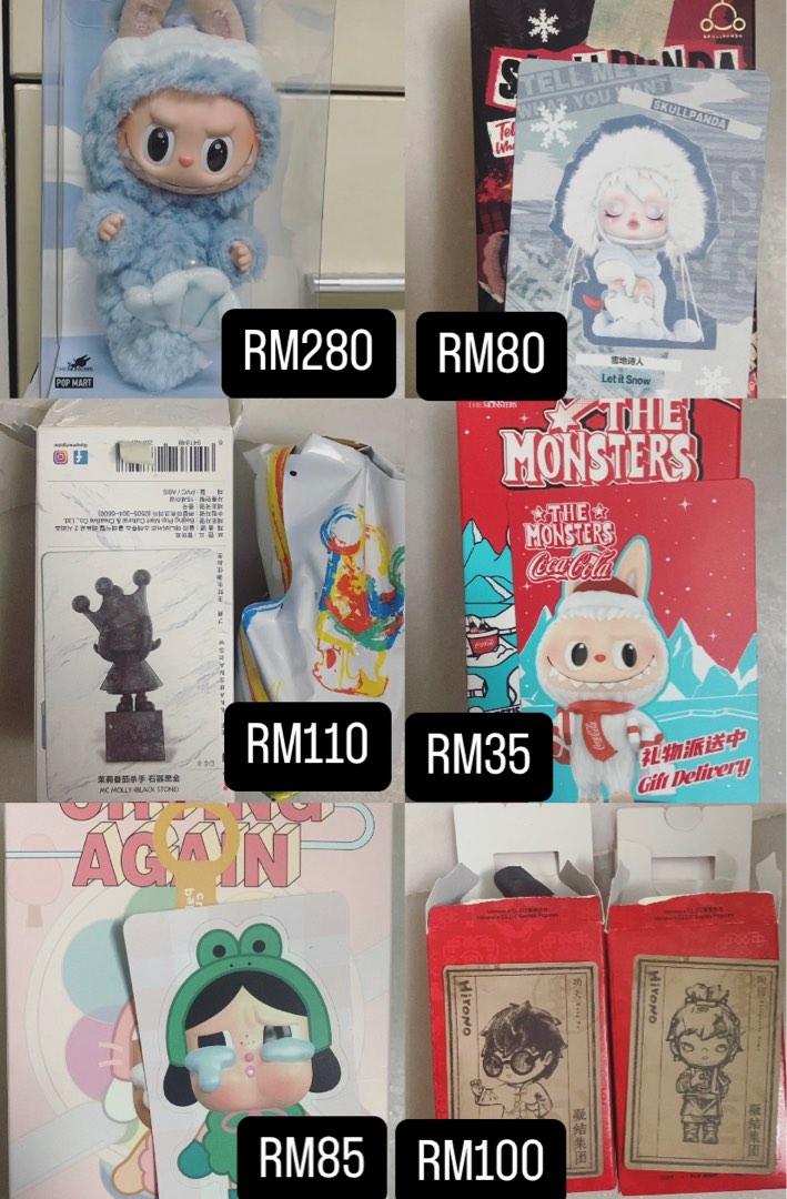 Labubu Merbubu crybaby hirono Skullpanda Molly , Hobbies & Toys, Toys ...