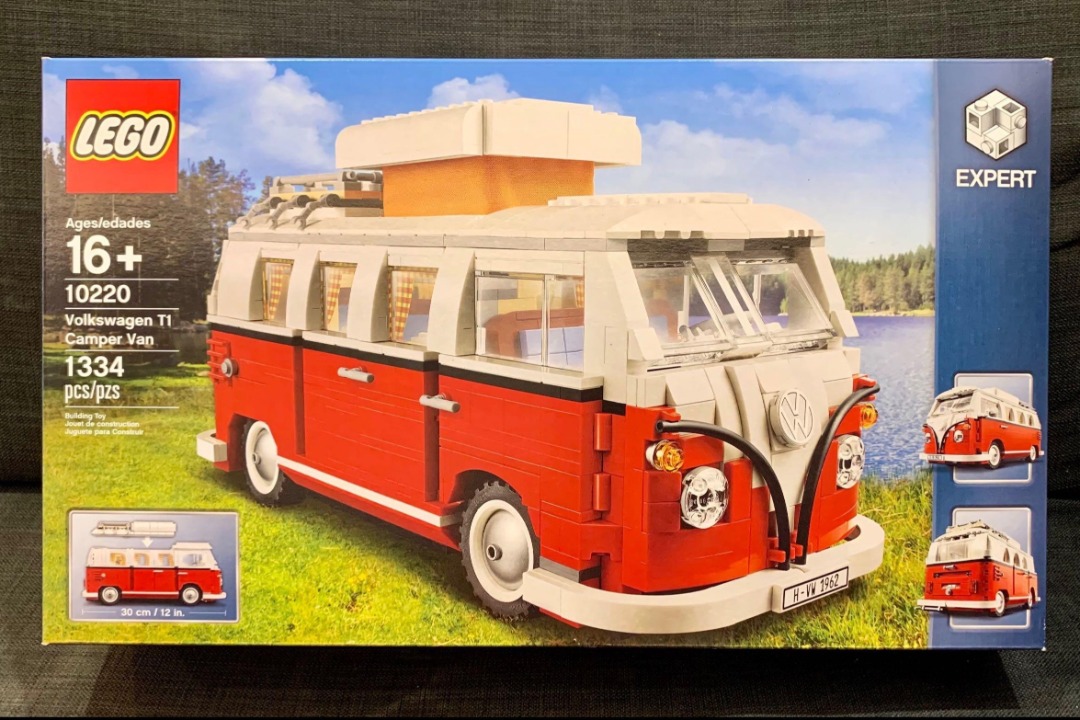 LEGO 10220 Volkswagen T1 Camper Van (Retired 2020), Hobbies & Toys ...