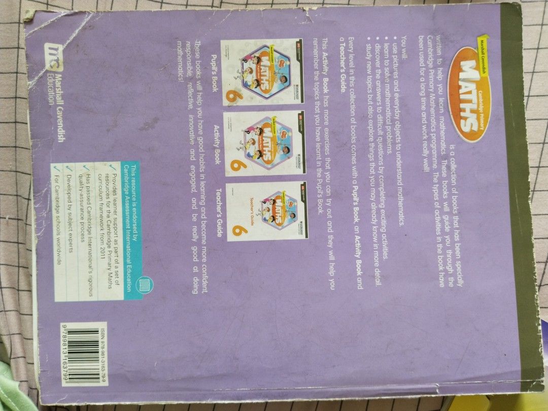Maths primary (Category: Textbooks) located in Puchong. Submitted by carosill (Listing ID 1345320325, Image 2). Description: .