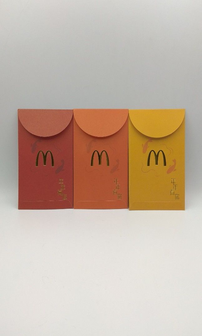 McDonald's 2020 Koi Fish Design Ang Pow Red Packet 6 Pieces Set ...